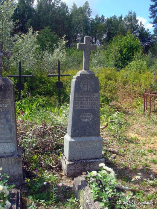  - Часовня кладбищенская. Памятник на могиле Франтишека Чепукойтя