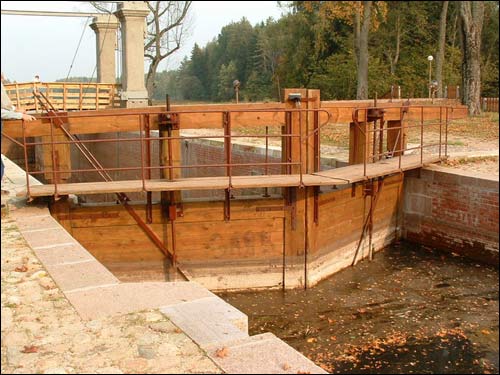  -  Беларуская часть Августовского канала. Аднакамерны шлюз ў в. Дамброўка