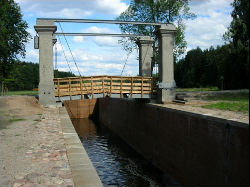  -  Беларуская частка Аўгустоўскага канала. Аднакамерны шлюз ў в. Дамброўка