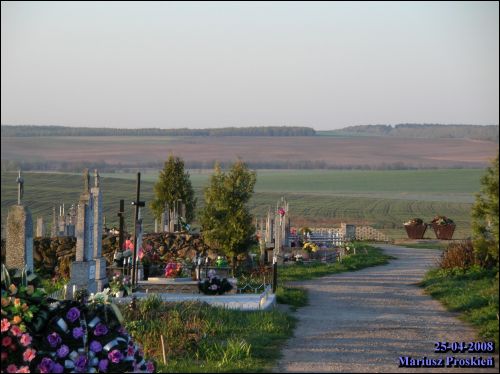  - Cmentarz stary katolicki. Nowa część cmentarza i widok na okolicę