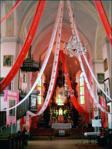 Krasnaje. Catholic church of the Assumption of the Blessed Virgin Mary