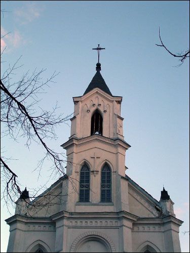 Mińsk |  Kościół Św. Trójcy (Św. Rocha). Fasada główna, fragment