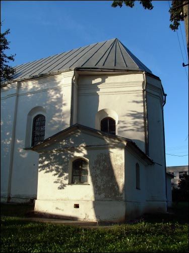 Zamoscie. Catholic church of St. Barbara