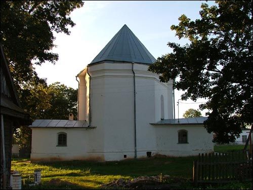Zamoscie. Catholic church of St. Barbara