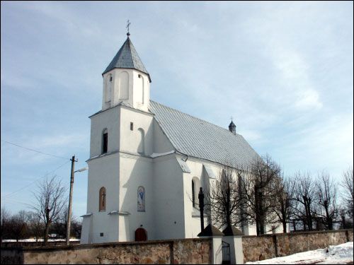 Dzieraŭnaja. Catholic church of the Annunciation of the Blessed Virgin Mary
