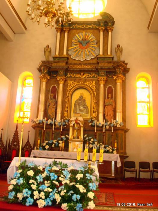 Brasłaŭ. Catholic church of the Birthday of the Blessed Virgin Mary