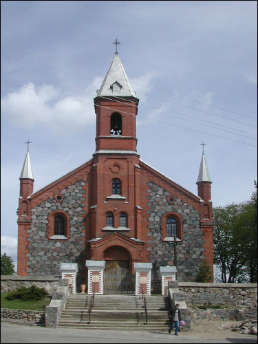 Brasłaŭ. Catholic church of the Birthday of the Blessed Virgin Mary