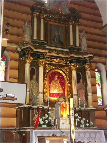 Brasłaŭ. Catholic church of the Birthday of the Blessed Virgin Mary