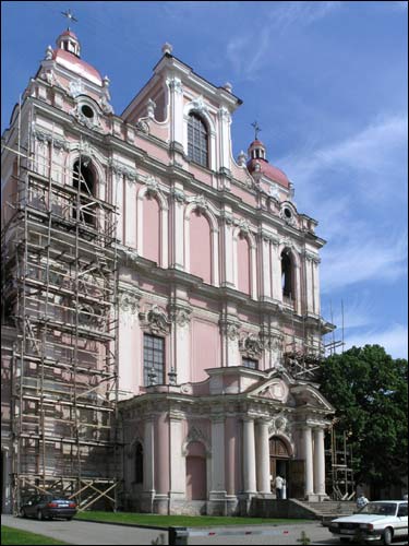  - Catholic church of St. Casimir and the Monastery of Jesuits. Main facade of the church