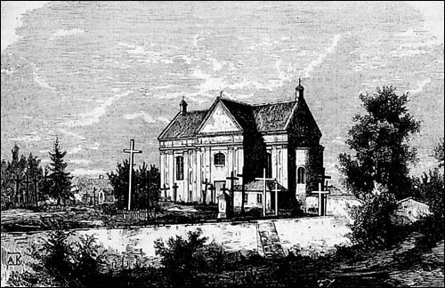  - Catholic church of St. Stephen. Church in 1863 (Tygodnik Ilustrowany, 1863)