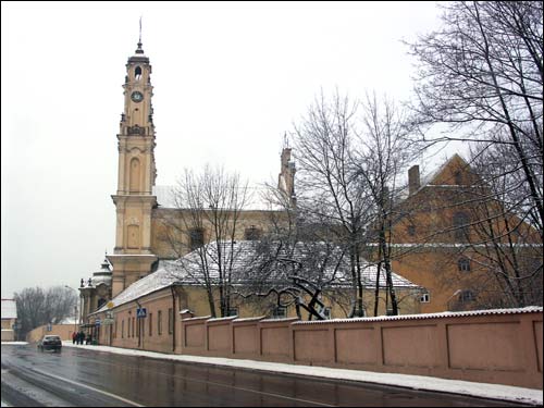 Wilno |  Kościół Wniebowstąpienia Pańskiego i klasztor Misjonarzy. Widok kościoła ze wschodu
