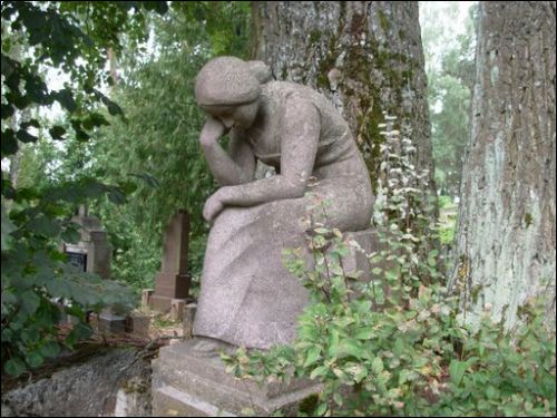 Wilno |  Cmentarz Słoneczny (św. Piotra i Pawła). Nagrobek Anny Dzikowskiej (1850-1932)
