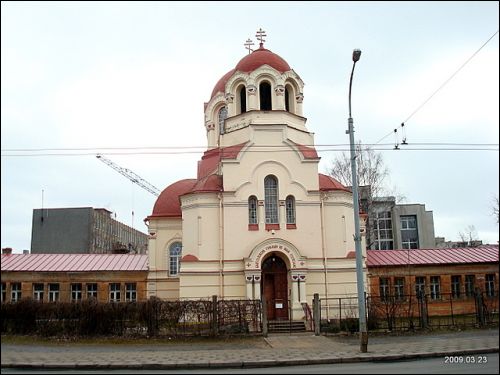 Wilno |  Cerkiew Św. Michała Archanioła. Fasada główna