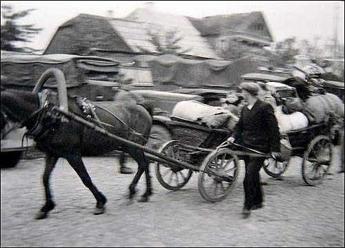  - Town photos from WWII period . Refugees of war. Photo 1941
