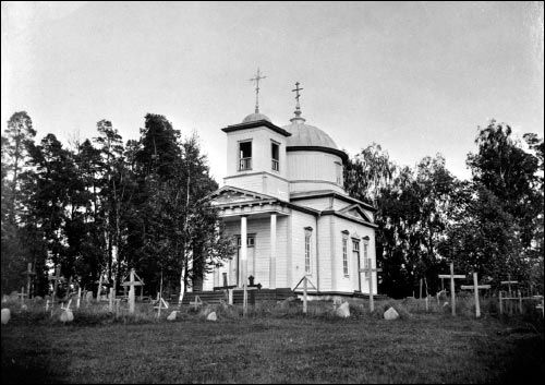 Vialacičy.  Orthodox church of the Protection of the Holy Virgin