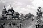 Łyskava.  Town photos from WWII period 