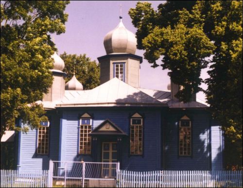 Płotnica. Orthodox church of the Protection of the Holy Virgin