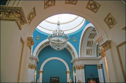  - Zespół pałacowo-parkowy Rumiancewów-Paskiewiczów. Sala błękitna, fragment