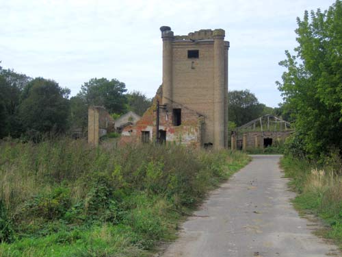 The ruins of the distillery, from the east Barysaŭščyna. Manor of Jastrzębski