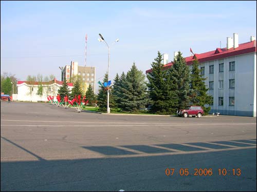 Lelčycy. Town streets 