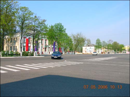 Lelčycy. Town streets 