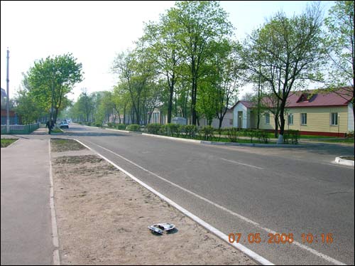 Lelčycy. Town streets 