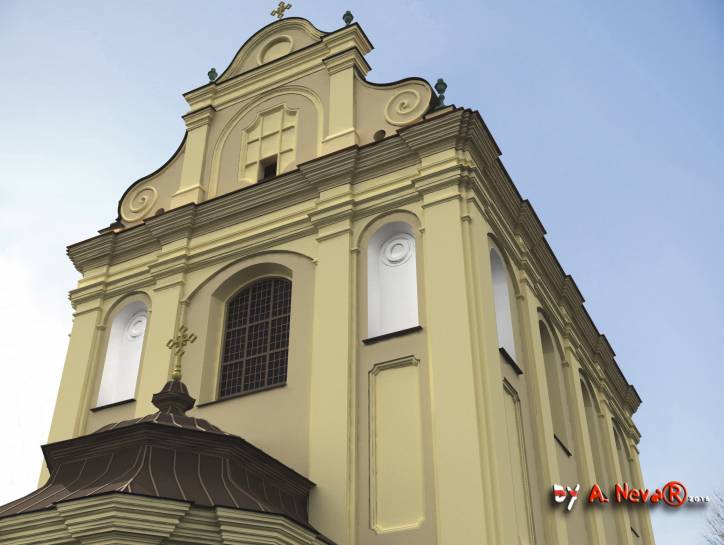 Mozyrz. Kościół i klasztor cystersów