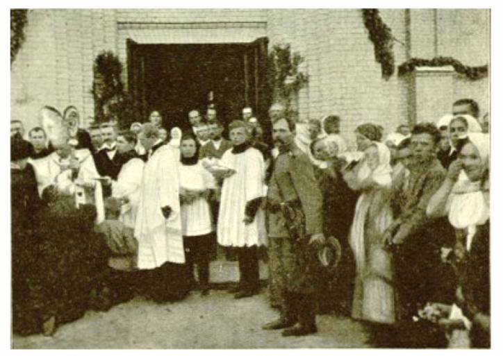 Rečyca. Catholic church of the Holy Trinity