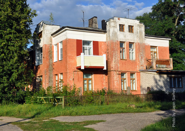 Dobruš.  Living house for the workers of paper mill