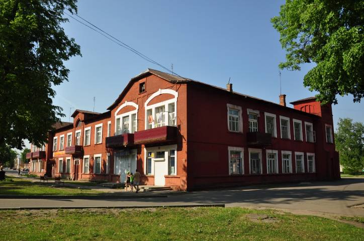 Dobruš.  Living house for the workers of paper mill
