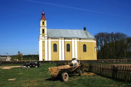 Bystryca. Catholic church of the Exaltation of the Holy Cross