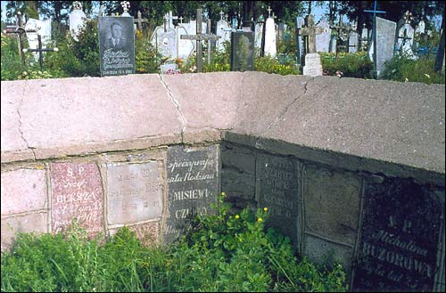  - cemetery Catholic. Fence. Fragment