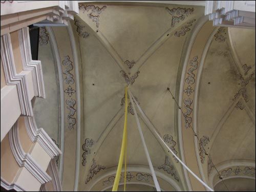  - Kościół Podwyższenia Krzyża Świętego. Sklepienie, fragment