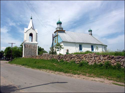  - Orthodox church of St. Michael the Archangel. Church in Usielub. Common view