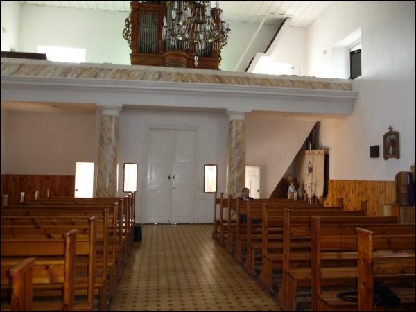 Interior, fragment Porazava. Catholic church of St. Michael the Archangel