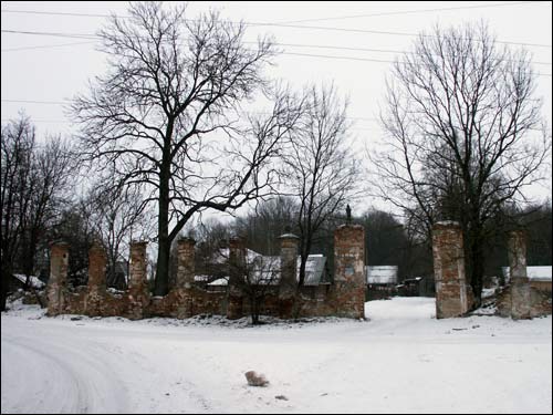  - Гаспадарчы двор Хадкевічаў. Рэшткі агароджы