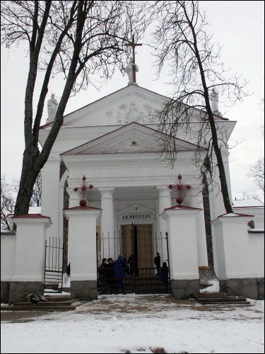 Žałudok. Catholic church of the Assumption of the Blessed Virgin Mary