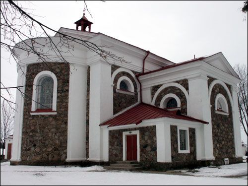 Žałudok. Catholic church of the Assumption of the Blessed Virgin Mary
