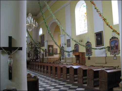 Žałudok. Catholic church of the Assumption of the Blessed Virgin Mary