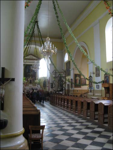  - Catholic church of the Assumption of the Blessed Virgin Mary. Interior, fragment