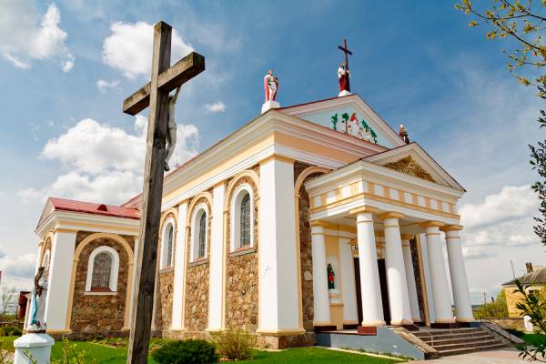 Žałudok. Catholic church of the Assumption of the Blessed Virgin Mary