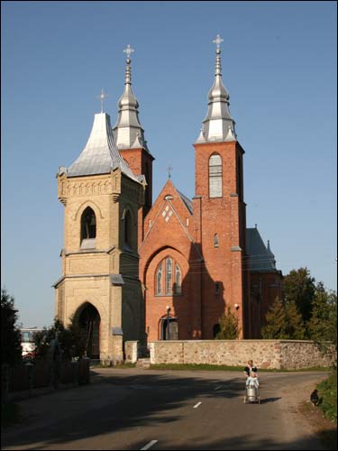 Mscibava. Catholic church of St. John the Baptist