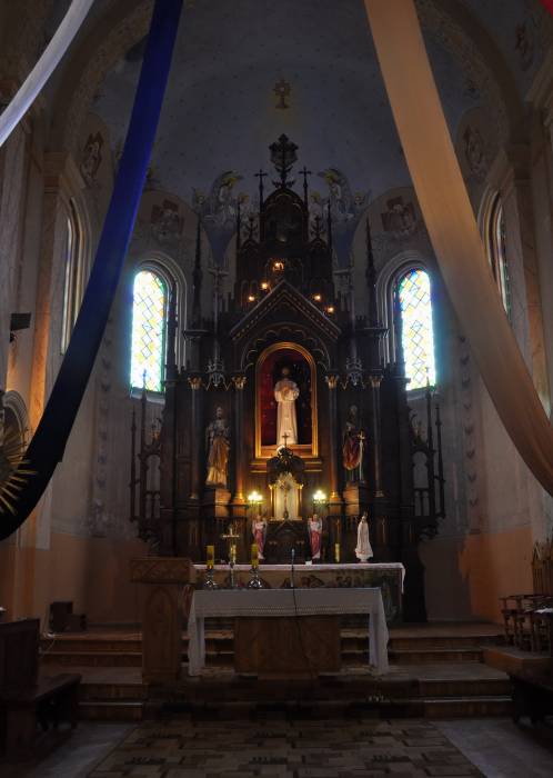 Nača. Catholic church of the Immaculate Conception of Blessed Virgin Mary