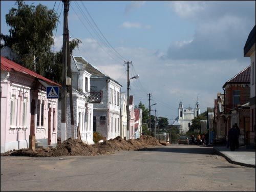  - Вуліцы мястэчка . Галоўная вуліца мястэчка (у наш час - К.Маркса)