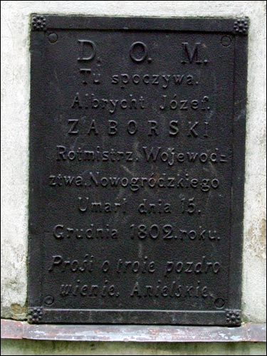 Navahrudak. The tomb of Albrycht Zaborski
