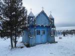 Łazduny.  Graveyard chapel 