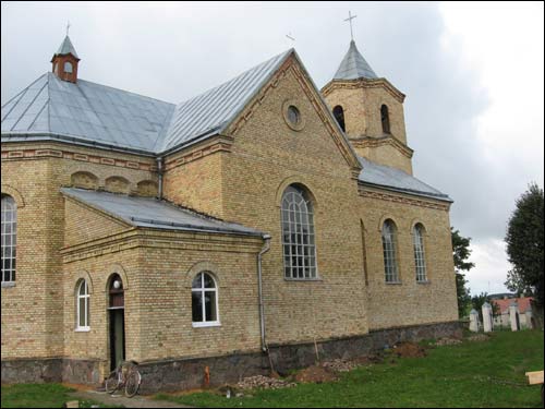 - Catholic church of the Holy Trinity. View at the side facade