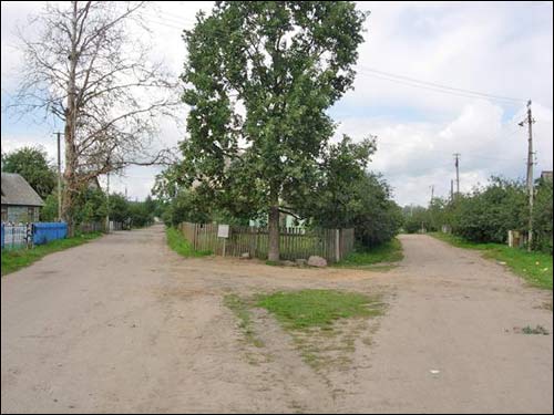 Porazava. Town streets 