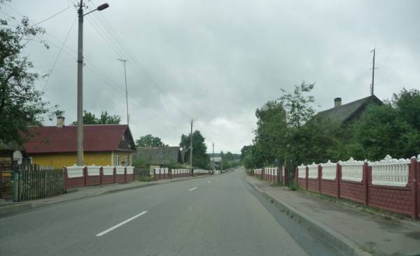 Porazava. Town streets 