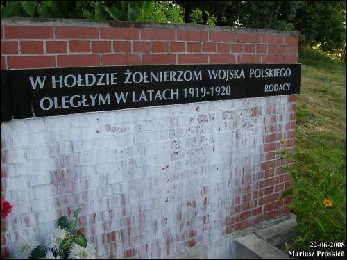  - Могілкі польскія вайсковыя часоў вайны 1920 г.. 